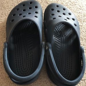Navy blue crocs